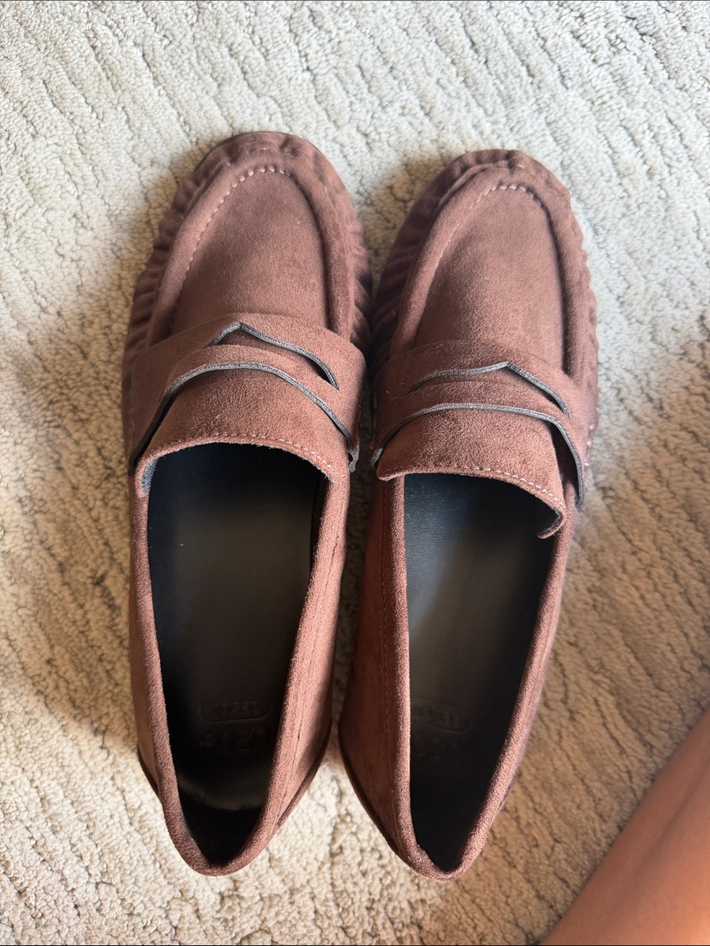ASOS Women's Brown Suede Penny Loafers